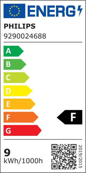 Energiatehokkuusmerkintä Philips Hue white and color LED-älylamppu E27, 1100lm